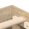 vidaXL Bettgestell ohne Matratze Sonoma-Eiche 200x200 cm Holzwerkstoff