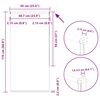 vidaXL Verdunkelungsrollo Schwarz 65x175 cm Stoffbreite 60,7 cm
