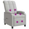 vidaXL Massage Relaxsessel Wolkengrau Stoff