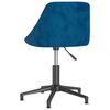 vidaXL Esszimmerst&uuml;hle 2 Stk. Drehbar Blau Samt