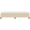 vidaXL Boxspringbett mit Matratze Creme 160 x 200 cm Stoff