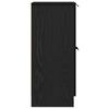 vidaXL Sideboard 2 pcs Schwarz Eichen-Optik 30 x 30 x 70 cm