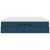 vidaXL Ottoman-Bett mit Matratze Dunkelblau 180x200 cm Samt