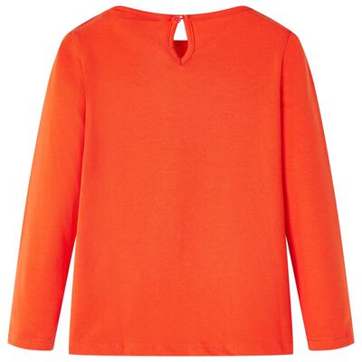 Kinder-Langarmshirt Dunkelorange 140