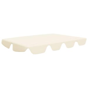 vidaXL Ersatzdach f&uuml;r Hollywoodschaukel Creme 188/168x145/110 cm