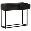 vidaXL Konsolentisch Schwarz 90x30x76 cm Massivholz Mango und Eisen