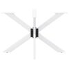 vidaXL Esstischbein in Spinnenform Wei&szlig; 120x68x(72-73) cm Stahl
