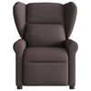 vidaXL Relaxsessel Elektrisch Dunkelbraun Stoff
