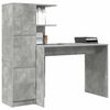 vidaXL Schreibtisch 2 pcs Beton Grau