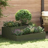 vidaXL Garten-Pflanzgef&auml;&szlig; Olive Gr&uuml;n 100 x 100 x 50 cm