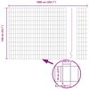 vidaXL Zaun mit Pfosten Gr&uuml;n 1,4 x 10 m Stahl und PVC