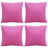 vidaXL Wurfkissen 4 pcs Rosa 60 x 60 cm Stoff