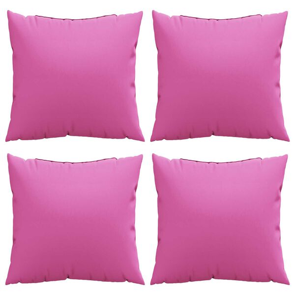 vidaXL Wurfkissen 4 pcs Rosa 60 x 60 cm Stoff