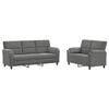 vidaXL Sofa-Set 2 pcs Dunkelgrau Samt