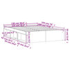 vidaXL Bettgestell Sonoma-Eiche 135x190 cm