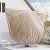 vidaXL Winterschutz fur Pflanzen 3 pcs Beige 3,5 x 3,93 m Vliesstoff