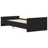 vidaXL Bettgestell Schwarz 100x200 cm Holzwerkstoff