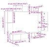 vidaXL TV-Schr&auml;nk 8 pcs Ger&auml;ucherte Eiche