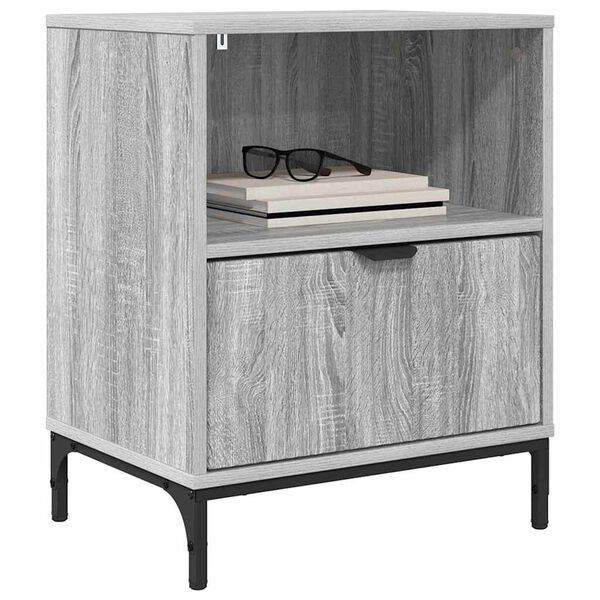 vidaXL Nachttisch Grau Sonoma 49 x 36 x 61 cm Holzwerkstoff