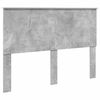 vidaXL Bettrahmen mit Kopfteil Beton Grau 140 x 190 cm Holzwerkstoff