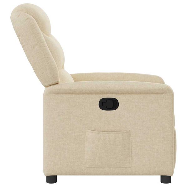 vidaXL Relaxsessel Creme Stoff