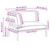 vidaXL Sofa Set Blatt Blattmuster 133 x 92 x 69 cm Massivholz Akazie