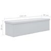 vidaXL Faltbare Sitzbank Kunstleder 150&times;38&times;38 cm Wei&szlig;