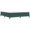 vidaXL Boxspringbett mit Matratze Dunkelgr&uuml;n 180 x 200 cm Stoff