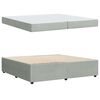 vidaXL Bettrahmen mit Matratze Hellgrau 200 x 200 cm Stoff