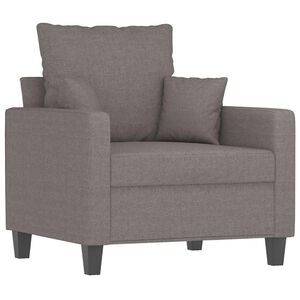 vidaXL Sessel Taupe 60 cm Stoff