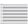 vidaXL Balkonsichtschutz Hellgrau und Wei&szlig; 75 x 800 cm