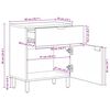 vidaXL Nachttisch Schwarz 50x33x60 cm Holzwerkstoff