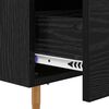 vidaXL Nachttisch 2 pcs Schwarz Eichen-Optik 40 x 35 x 47,5 cm