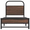 vidaXL Bettgestell ohne Matratze 75x190 cm Braun Eichen-Optik