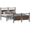 vidaXL Bettgestell ohne Matratze Braun Eiche 120x200 cm Holzwerkstoff
