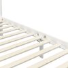vidaXL Himmelbett-Gestell Wei&szlig; Massivholz Kiefer 90 x 200 cm