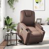 vidaXL Massagesessel mit Aufstehhilfe Braun Kunstleder