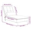 vidaXL Massage-Chaiselongue mit Nackenrolle Blau Samt