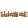 vidaXL Outdoor-Sofagarnitur 7 pcs Natur Massivholz Akazie