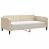 vidaXL Tagesbett mit Matratze Creme 100x200 cm Stoff