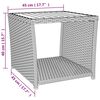 vidaXL 2-tlg. Garten-Lounge-Set Grau Poly Rattan & Massivholz Akazie