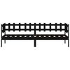 vidaXL Tagesbett Schwarz 90x200 cm Massivholz Kiefer