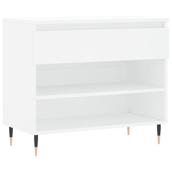vidaXL Schuhregal Wei&szlig; 70x36x60 cm Holzwerkstoff