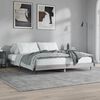 vidaXL Bettgestell ohne Matratze Grau Sonoma 180x200 cm Holzwerkstoff