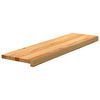 vidaXL Treppenstufen 16 Stk. Hellbraun 90x25x2 cm Massivholz Eiche