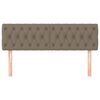 vidaXL Kopfteile 2 Stk. Taupe 80x7x78/88 cm Stoff