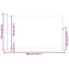 vidaXL Ausziehbare Seitenmarkise 170&times;300 cm Creme