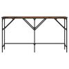 vidaXL Konsolentisch Räuchereiche 140x29x75 cm Holzwerkstoff