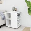 vidaXL Rollschrank Wei&szlig; 60x53x72 cm Holzwerkstoff