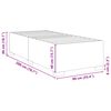 vidaXL Bettgestell ohne Matratze Taupe 90x200 cm Stoff